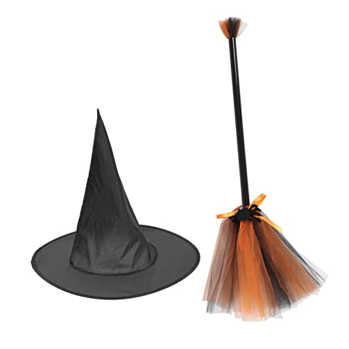 Alasum Hexenbesen Kostüm mit Hexenhut aus Oxfordstoff Leichter Partybesen mit Bequemem Griff Fasching Halloween Hexen Zubehör für Karneval und Kostümpartys Alasum Hexenbesen Kostüm mit Hexenhut aus Oxfordstoff Leichter Partybesen mit Bequemem Griff Fasching Halloween Hexen Zubehör für Karneval und Kostümpartys von Alasum