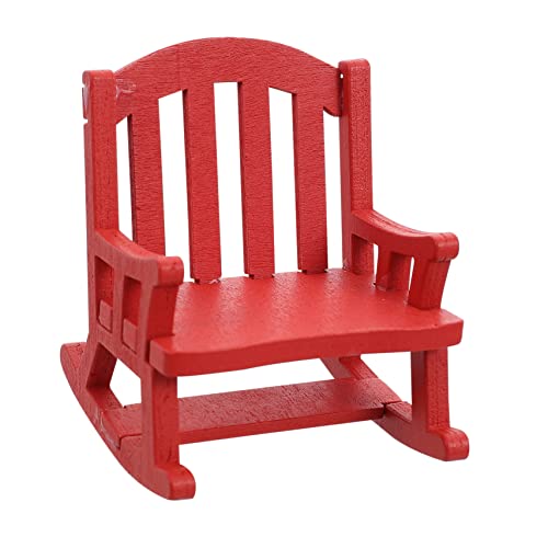 Alasum Holzbildungsstuhlmodell Wohnkultur Mini House Accessory Mini-Schaukelstühle Miniaturstühle zum Basteln Minimöbel für Miniaturmöbel aus Holz Modell Schaukelstuhl hölzern rot Alasum Holzbildungsstuhlmodell Wohnkultur Mini House Accessory Mini-Schaukelstühle Miniaturstühle zum Basteln Minimöbel für Miniaturmöbel aus Holz Modell Schaukelstuhl hölzern rot von Alasum