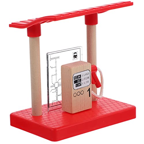 Alasum Jungen und Mädchen Holz Eisenbahn Tankstelle Spielzeug Pretend Jungen und Mädchen Modell Eisenbahn Tankstelle Zubehör Alasum Jungen und Mädchen Holz Eisenbahn Tankstelle Spielzeug Pretend Jungen und Mädchen Modell Eisenbahn Tankstelle Zubehör von Alasum