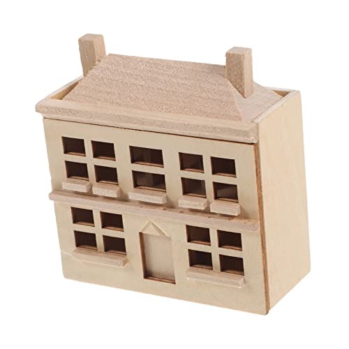 Alasum Holzvilla Model Doll Miniatur Leere Villa Model Tiny House Sandtisch Alasum Holzvilla Model Doll Miniatur Leere Villa Model Tiny House Sandtisch von Alasum