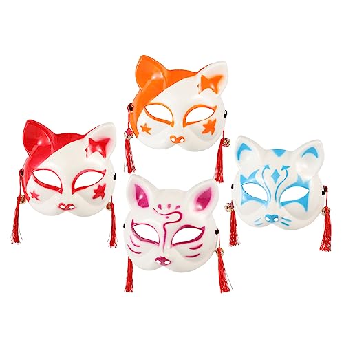 Alasum Katzen Und Fuchs Halbgesichtsmasken Im Japanischen Stil Cosplay Masken Für Halloween Party Und Tanzveranstaltungen Zufällige Farben Alasum Katzen Und Fuchs Halbgesichtsmasken Im Japanischen Stil Cosplay Masken Für Halloween Party Und Tanzveranstaltungen Zufällige Farben von Alasum