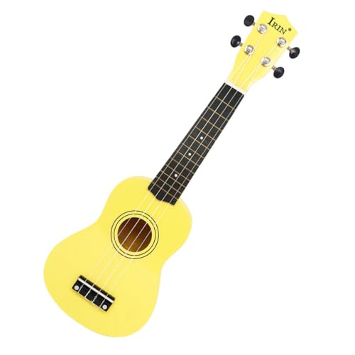 Alasum Kinder-Ukulele-Gitarre 4 Saiten Holzmusikinstrument 53 3 cm Für Kleinkinder Vorschulkinder Früherziehung Anfänger Gelb von Alasum
