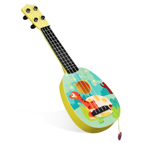 Alasum Kinder-Ukulele-Spielzeug Ukulele-Gitarre-Spielzeug Musikinstrumente Performance-Requisite Kleinkinder-Entwicklungsspielzeug Für Kinder Anfänger von Alasum