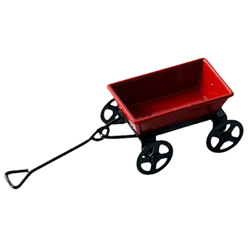Alasum Iron Craft Mini-Trolley-Modell Perfektes Mini- -zubehör Für Gartenszenen-Requisiten von Alasum