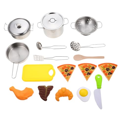 Alasum Kochspielzeug Aus Edelstahl Teiliges Kochgeschirr Für Jungen Und Mädchen Interaktives Rollenspielset Für Kinderküche Realistisches Kochen Für Kleine Küchenchefs Alasum Kochspielzeug Aus Edelstahl Teiliges Kochgeschirr Für Jungen Und Mädchen Interaktives Rollenspielset Für Kinderküche Realistisches Kochen Für Kleine Küchenchefs von Alasum