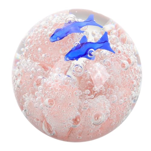 Alasum Kristall Ball Weihnachten Briefbeschwerer Qualle Kugel Korallenriff Decor Delphin Kristall Ball Glas von Alasum