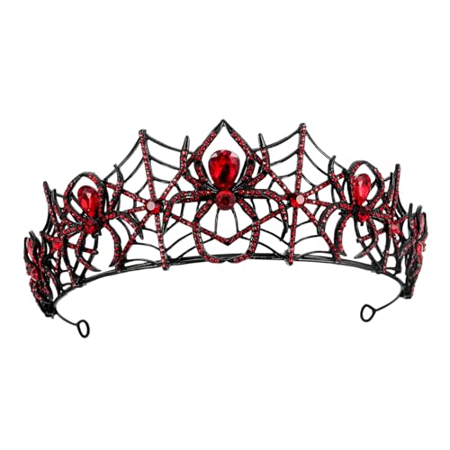 Alasum Krone Haarschmuck Halloween Cosplay Stirnband Halloween Haarreif Vintage Haarkrone Mittelalter Accessoires Stirnbänder Für Halloween Geburtstag Königin Krone Halloween Stirnband von Alasum