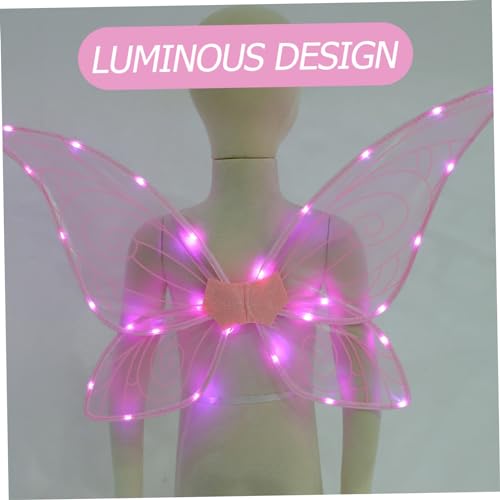 Alasum Leuchtende mit Schmetterlingsdesign Leichte Gauze Flügel mit Beleuchtung Party und Karnevalskostüm für Mädchen Erwachsene Vielseitig Einsetzbare Cosplay Flügel Alasum Leuchtende mit Schmetterlingsdesign Leichte Gauze Flügel mit Beleuchtung Party und Karnevalskostüm für Mädchen Erwachsene Vielseitig Einsetzbare Cosplay Flügel von Alasum