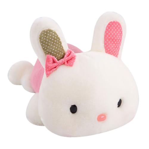 Alasum Liegendes Kaninchen plüschhasen für für kindergeschenk Plush Bunny Plush Kaninchenpuppe Kinderpuppe Hase PP Baumwolle Rosa von Alasum