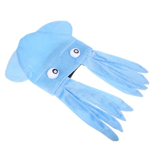 Alasum Lustiger Blauer Octopus Hut Party Requisit Komfortabel Halloween Fasching Bühnenmütze Kreativer Kopfschmuck für Geburtstagsfeiern und Festlichkeiten von Alasum
