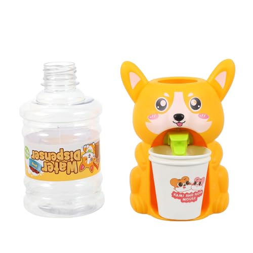 Alasum Lustiger Wasserspender kinderspiele Spiele mini wasserspender dekofenster Kid Toys miniond Mini-Trinkbrunnen-Modell Miniaturlebensspielszenenmodell Plastik Orange von Alasum