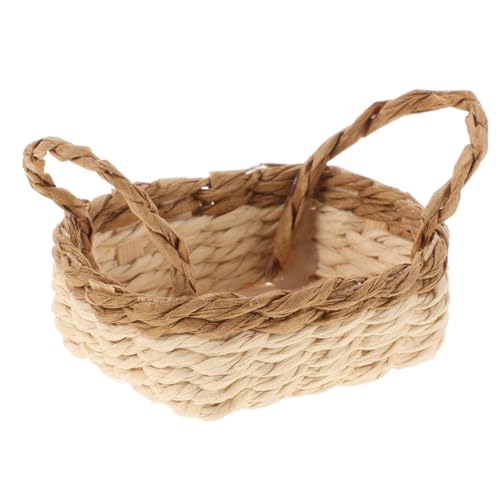 Alasum Mini-Aufbewahrung skorb Minifiguren Kleiner Picknickkorb Puppenzubehör Körbe Puppenhaus Zubehör Puppenhaus Accessoire Minihaus Miniaturkorb miniaturmöbel für Rattan Coffee Alasum Mini-Aufbewahrung skorb Minifiguren Kleiner Picknickkorb Puppenzubehör Körbe Puppenhaus Zubehör Puppenhaus Accessoire Minihaus Miniaturkorb miniaturmöbel für Rattan Coffee von Alasum