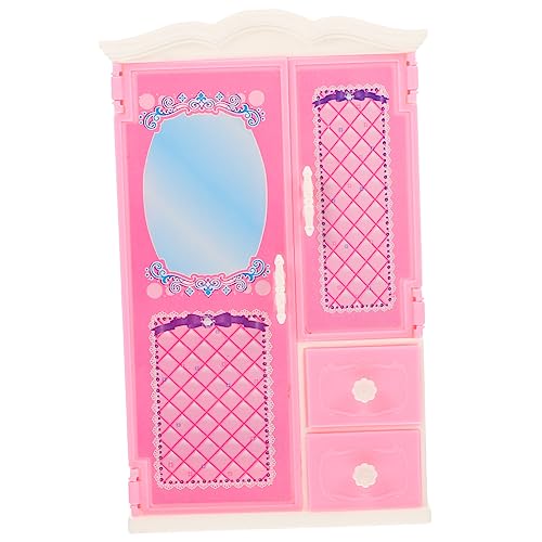 Alasum Mini Kleiderschrank Puppenhaus-brotständer-Display Heimwerken Bausatz Puppenhausmöbel Figuren Ästhetische Raumdekoration Häuser Puppenwagen Winzig Zubehör Rosa Plastik Alasum Mini Kleiderschrank Puppenhaus-brotständer-Display Heimwerken Bausatz Puppenhausmöbel Figuren Ästhetische Raumdekoration Häuser Puppenwagen Winzig Zubehör Rosa Plastik von Alasum