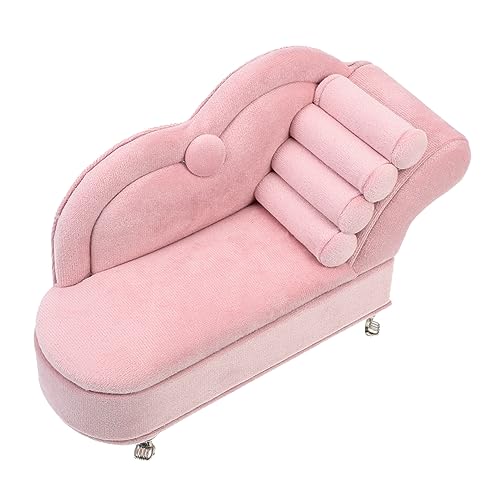 Alasum Miniatur-Sofa Für Puppenhaus Stilvolles Mini-basteldekor Sichere Robuste Mini-möbel Für Das Spielzimmer Von Jungen Und Mädchen von Alasum