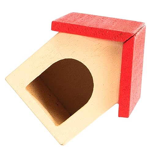 Alasum Mini-Zwinger aus Holz Ratte Hamster Zubehör Lebewesen Dekoration Schlafzimmer Bedroom Decoration küchendeco küchendekoration Mini-Zwingerhaus Zwingerverzierung hölzern von Alasum