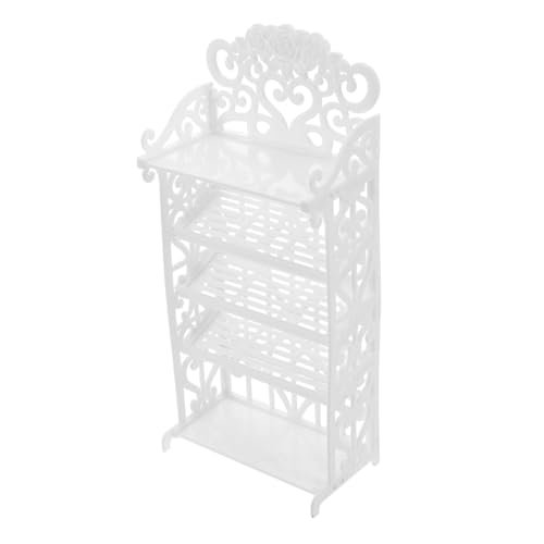 Alasum Puppenhaus Kleiderschrank Spielzeug Miniatur Puppe Schuhe Rack Puppe Schuhe Spielzeug Lagerung Puppenhaus Kleiderschrank Set von Alasum