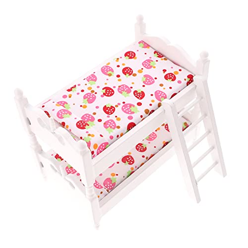 Alasum Miniatur Doppelstockbett Modell Für Puppenhaus Weißes Mini Bett Für Kinderzimmer Dekoration Puppenmöbel Zubehör Alasum Miniatur Doppelstockbett Modell Für Puppenhaus Weißes Mini Bett Für Kinderzimmer Dekoration Puppenmöbel Zubehör von Alasum