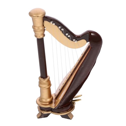 Alasum Miniatur Holz mit Koffer Mini Musikinstrument Ornament Puppenhaus Dekoration von Alasum