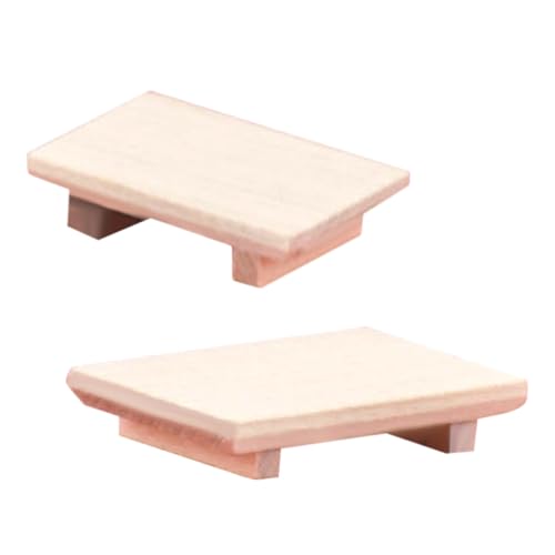 Alasum Puppenhaus Miniatur Miniatur Holztabletts Für Puppenhaus Dekorative Miniatur Display Trays Und Für DIY Projekte Und Kreative Wohnaccessoires Miniaturen von Alasum
