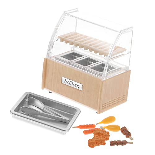 Alasum Puppenhaus Mini Schrank Miniatur Lebensmittel Display Stand Für Mini Dekoration von Alasum