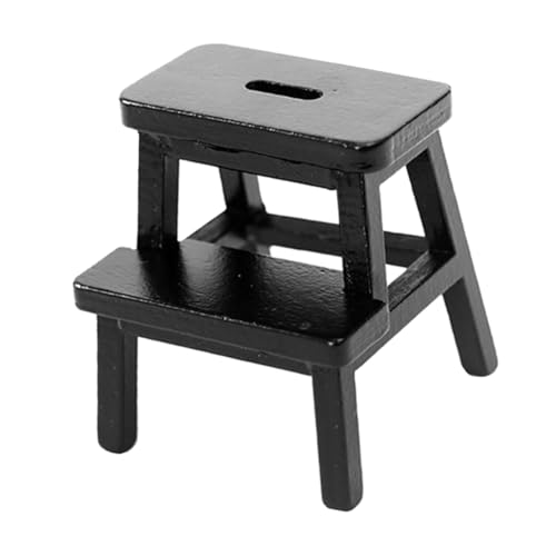 Alasum Miniatur Puppenhaus Tritthocker Holz Möbelstück Puppenstubenhocker Dekorativer Miniaturhocker Perfektes Zubehör Für Puppenhäuser Und Miniatur Szenen von Alasum