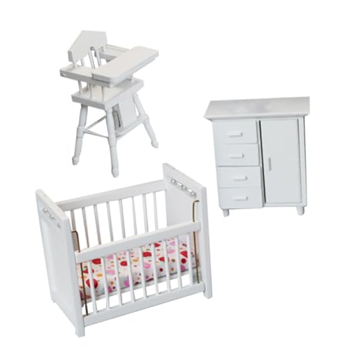 Alasum 1 Set Miniatur öbel Für Puppenhaus 3 Teiliges Schlafzimmer Set Für Puppenhaus öbel Modelle Kreatives Rollenspiel Zubehör Für ädchen Und Jungen Alasum 1 Set Miniatur öbel Für Puppenhaus 3 Teiliges Schlafzimmer Set Für Puppenhaus öbel Modelle Kreatives Rollenspiel Zubehör Für ädchen Und Jungen von Alasum