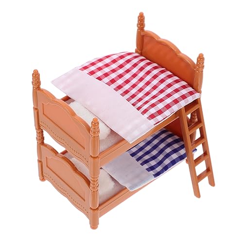 Alasum Miniatur-Puppenstubenbett kleines Möbelmodell Doppelstockbett für Puppen für kinderspielzeug Toys for puppenhaus Miniaturmöbel Etagenbett für Puppen Plastik Alasum Miniatur-Puppenstubenbett kleines Möbelmodell Doppelstockbett für Puppen für kinderspielzeug Toys for puppenhaus Miniaturmöbel Etagenbett für Puppen Plastik von Alasum