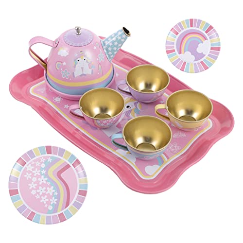 Alasum Miniatur-Tee-Sets Für Puppenhaus Tasche-größe Tee-Set Ornament Kinder Tee Spielzeug von Alasum