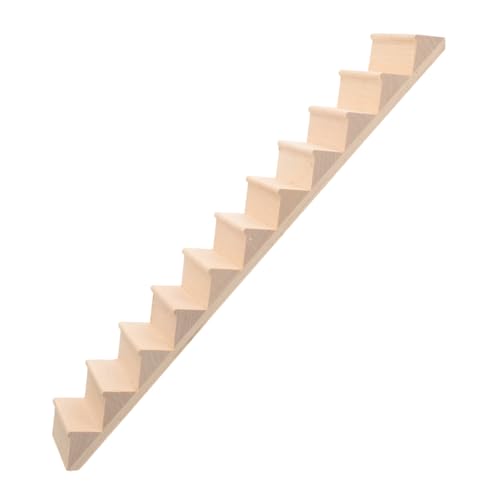 Alasum Doll House Treppe Für Puppenhaus Retro Treppenmodell Ohne Geländer Perfektes Zubehör Für Landschaft Und Puppenhaus Einrichtung DIY Puppenhaus Kit von Alasum