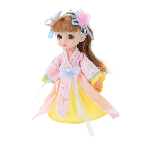 Alasum Mittherbstfest-Puppe Mädchenspielzeug Mädchen Babypuppen süße Babypuppe Schulkinderpuppenspielzeug entzückende Festliche Puppe Kostümpuppe Chemiefaser Rosa von Alasum