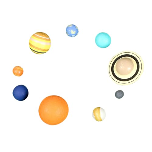 Alasum Planetenmodell Pädagogisches Sonnensystem Bausatz Langlebige Lernspielzeuge für Astronomieunterricht Farbige Planetenvorlagen für Schule und Zuhause von Alasum