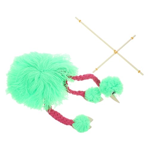 Alasum Plüsch-Flamingo-Puppe Straußenpuppe Marionettenspielzeug Marionettenpuppen Flamingo-plüsch Vogelpuppe Tier Marionette Marionette Tiere Marionetten Rosa Bambus von Alasum