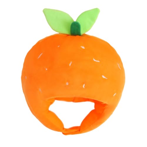 Alasum Plüsch-obst-kopfbedeckung: Orangenförmige Kopfbedeckung Für Karneval – Plüsch-party-kopfbedeckung, Kostüm-accessoire Für Festliche Anlässe, Verkleidungsdekor von Alasum