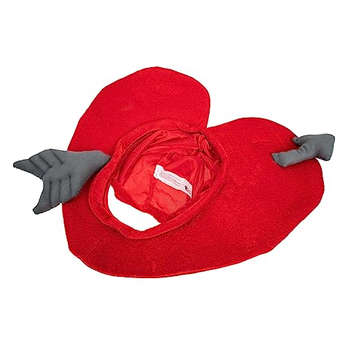 Alasum Plüschkapuze Top-hat-kostüm Motorhaube Für Halloween-kostüm Für Hüte Für Fedora-hut Für Halloweenkostüm Plüschmütze in Herzform Neujahrshut Rot Tuch von Alasum