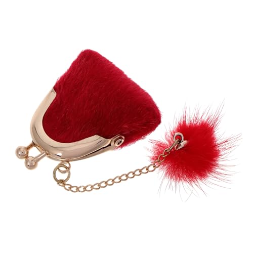 Alasum Puppen-schmucktasche Miniatur-Handtasche Für Mädchen Zum Anziehen Rollenspiele Weiche Samt-geldbörse Zu Öffnender Zubehörhalter Puppenhaus-dekorationsspielzeug von Alasum