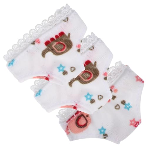 Alasum Puppen-mini-Unterhosen-Set Weiß Atmungsaktiv Bequem Spielzeug-höschen Zum Anziehen Alasum Puppen-mini-Unterhosen-Set Weiß Atmungsaktiv Bequem Spielzeug-höschen Zum Anziehen von Alasum