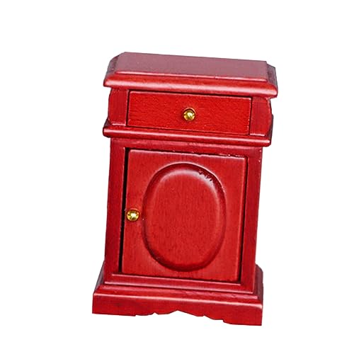 Alasum Puppenhaus-Nachttisch Miniaturspielzeug Puppenmöbel Mini-Hausverzierung Miniaturmodell Vintage-Nachttisch Miniatur-Nachttisch Mini- -Nachttisch hölzern rot Alasum Puppenhaus-Nachttisch Miniaturspielzeug Puppenmöbel Mini-Hausverzierung Miniaturmodell Vintage-Nachttisch Miniatur-Nachttisch Mini- -Nachttisch hölzern rot von Alasum