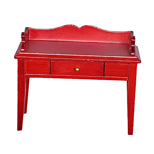 Alasum Puppenhaus Schreibtisch Miniaturspielzeug Miniaturmodell Mini-Schreibtisch-Modell Puppenmöbel Mini-hausverzierung Schreibtisch Handwerk Mini-schreibtischfiguren Hölzern Rot Alasum Puppenhaus Schreibtisch Miniaturspielzeug Miniaturmodell Mini-Schreibtisch-Modell Puppenmöbel Mini-hausverzierung Schreibtisch Handwerk Mini-schreibtischfiguren Hölzern Rot von Alasum