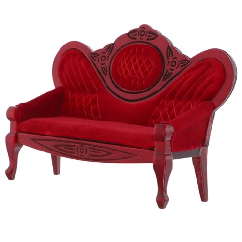 Alasum Retro 112 Puppenhaus-möbelsets - Miniatur-sofamodell Für Die Raumdekoration - Mini-Sofa Im Stil von Alasum