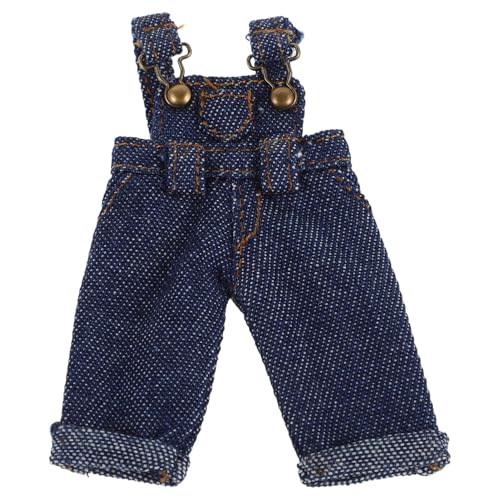 Alasum Modische 1/12 Puppen-Jeanshose Mit Hosenträgern Für Puppenhaus-zubehör Süße Babypuppen-kostüme Alasum Modische 1/12 Puppen-Jeanshose Mit Hosenträgern Für Puppenhaus-zubehör Süße Babypuppen-kostüme von Alasum