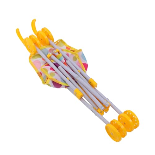 Alasum Puppenwagen Spielzeug Für 1 Jahr Alte Mädchen Kunststoff Baby Puppe Kinderwagen Rollenspiel Kinderwagen Spielzeug von Alasum
