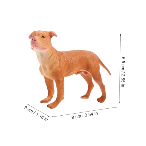 Alasum Realistisches Hundemodell aus Kunststoff Lebensechte Simulation Detailgetreue Hundeskulptur Pädagogisches Tiermodell für Dekoratives Hundespielzeug von Alasum