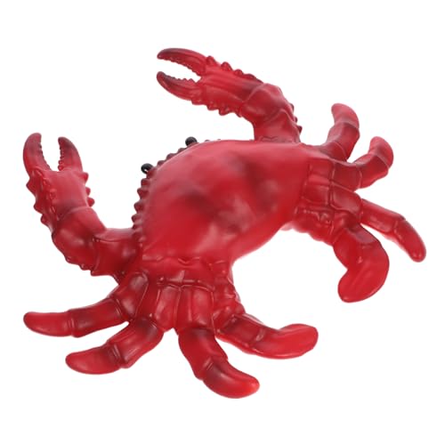 Alasum Realistisches Krabbenmodell Meerestier Dekoration Desktop Tierfigur Lernspielzeug Lebensecht Rotes Krabbentier für Zimmer Garten von Alasum