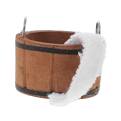 Alasum Satz Zubehör Für Puppenhäuser Puppenhaus-Badezimmer Puppenhaus-schlafzimmermöbel Miniatur-Dinge Sandeimerstrand Minifass Winzige Dekorative Eimer Angeleimer Miniaturfass Holz Alasum Satz Zubehör Für Puppenhäuser Puppenhaus-Badezimmer Puppenhaus-schlafzimmermöbel Miniatur-Dinge Sandeimerstrand Minifass Winzige Dekorative Eimer Angeleimer Miniaturfass Holz von Alasum