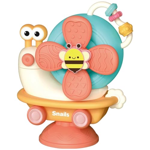 Alasum Saugnapf-Spinner-Spielzeug Kleinkind-Hochstuhl-Spielzeug Mit Saugnapf Sensorische Feinmotorik Baby-Montessori-Spielzeug Bade-Windmühlen-Spielzeug von Alasum