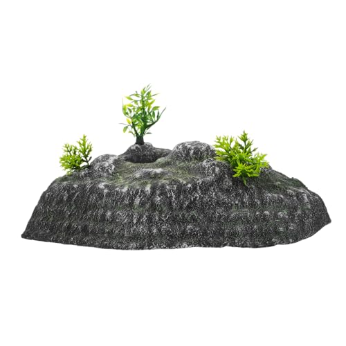 Alasum Schildkröten -Bein -plattform Harz Schildkröte Ruhende Terrassen Reptilien Dock Ruhende Terrasse Stein Aquarium Ornament Rock Landschaftsbau Dekoration von Alasum