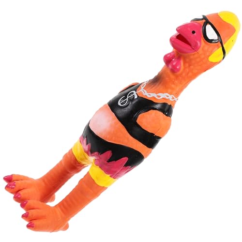 Alasum Schreiendes Huhn Quietschendes Huhn Kreischendes Huhn Knifflige Spielzeuge Kinderbedarf Kinderspielzeug Verschleißfestes Party Streich Squeeze Küken Emulsion von Alasum