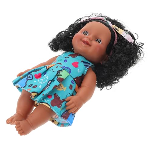 Alasum Schwarze Puppe Babypuppen echte Babypuppen Simulation Einer Babypuppe babyspielzeug kinderspielzeug Puppe Puppe Puppen für Polyester von Alasum