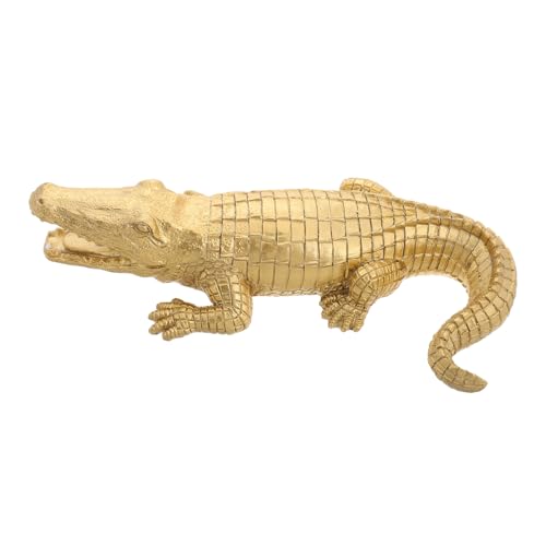 Alasum Simulierte Krokodilornamente Tierskulptur aus Harz Garten-Alligator-Figur Mini-Alligator-Statue Aquarium- Alligatorstatue aus Kunstharz Outdoor-Statue Krokodilfigur Golden Alasum Simulierte Krokodilornamente Tierskulptur aus Harz Garten-Alligator-Figur Mini-Alligator-Statue Aquarium- Alligatorstatue aus Kunstharz Outdoor-Statue Krokodilfigur Golden von Alasum