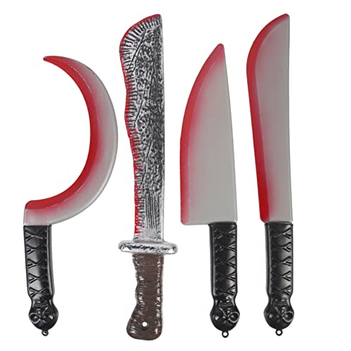 Alasum Simulierte Messer Halloween Requisiten Party Cosplay Fake Messer Blutige Schneidewerkzeuge Für Kostüme Ideal Für Halloween Deko Und Theateraufführungen von Alasum